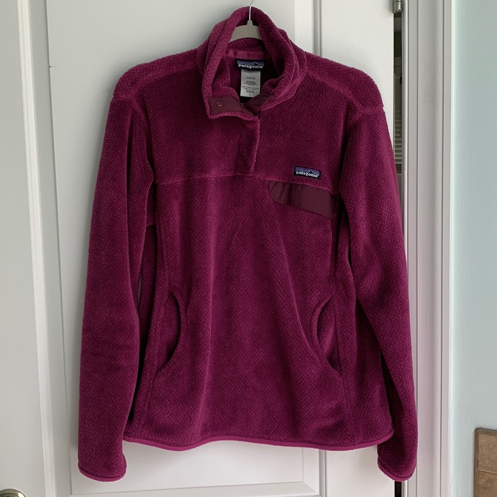 Patagonia 1/4 Re-Tool Snap T pullover. Women’s Large. Purple.